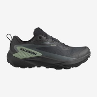 Αδιάβροχα Παπούτσια Salomon Genesis Men's GTX Trail Running Black/Agave Green/Urban Chic 475187